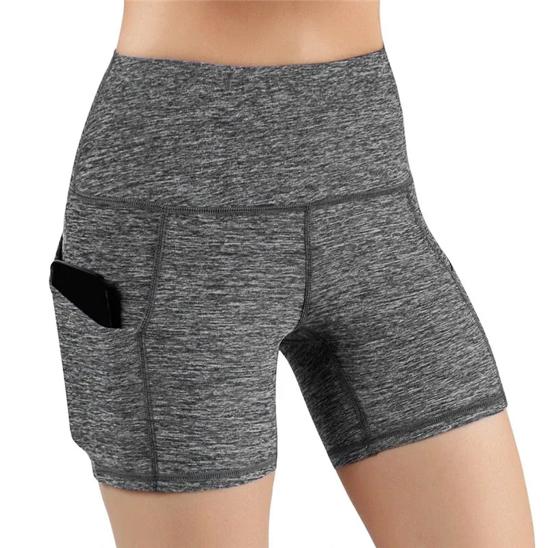 Women’s High Waist Yoga Biker Shorts with Pocket | Gym, Running, Cycling, Fitness Leggings