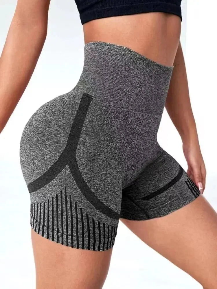 High-Waist Women's Yoga Shorts | Butt-Lifting Fitness Gym Shorts for Yoga, Running, & Workouts