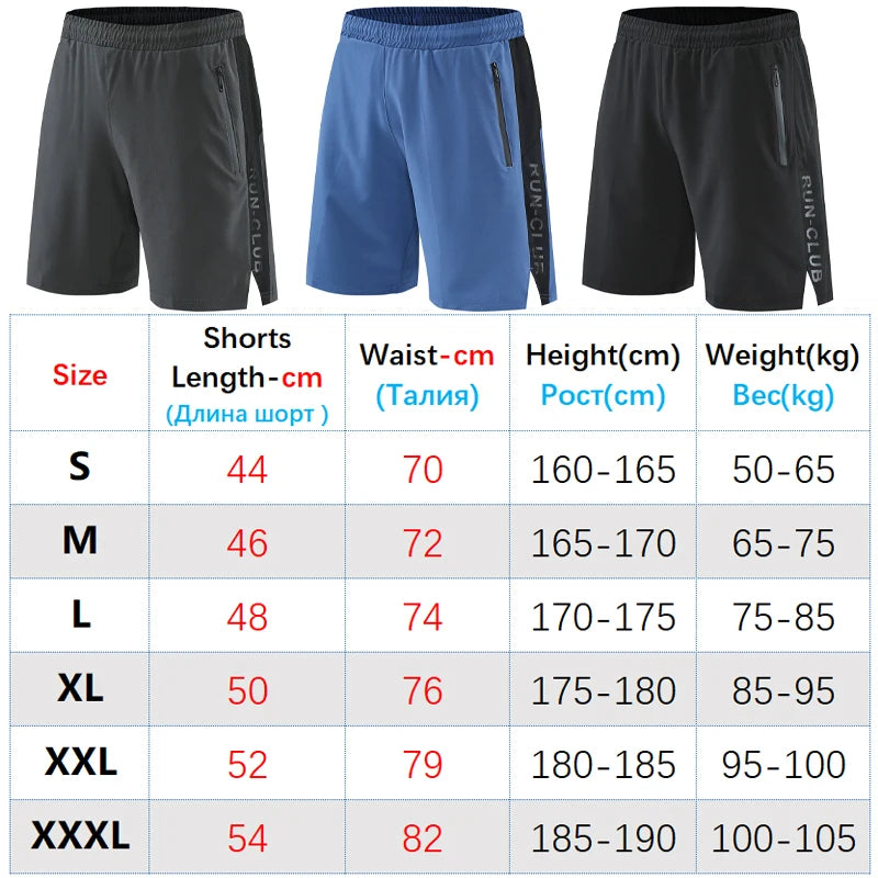 Men’s Quick-Dry Running Shorts with Zipper Pockets | Gym, Training, & Casual Fitness