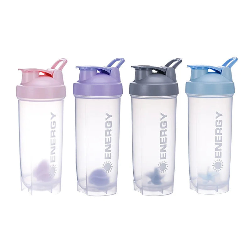 500/700ml Sports Protein Shaker Bottle – Portable Juice Cup for Outdoor Travel & Fitness