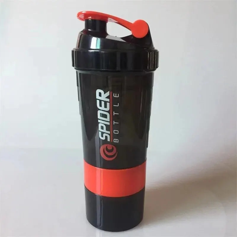 3-Layer Protein Shake Cup – Large Capacity Fitness Sports Bottle with Stirring Feature