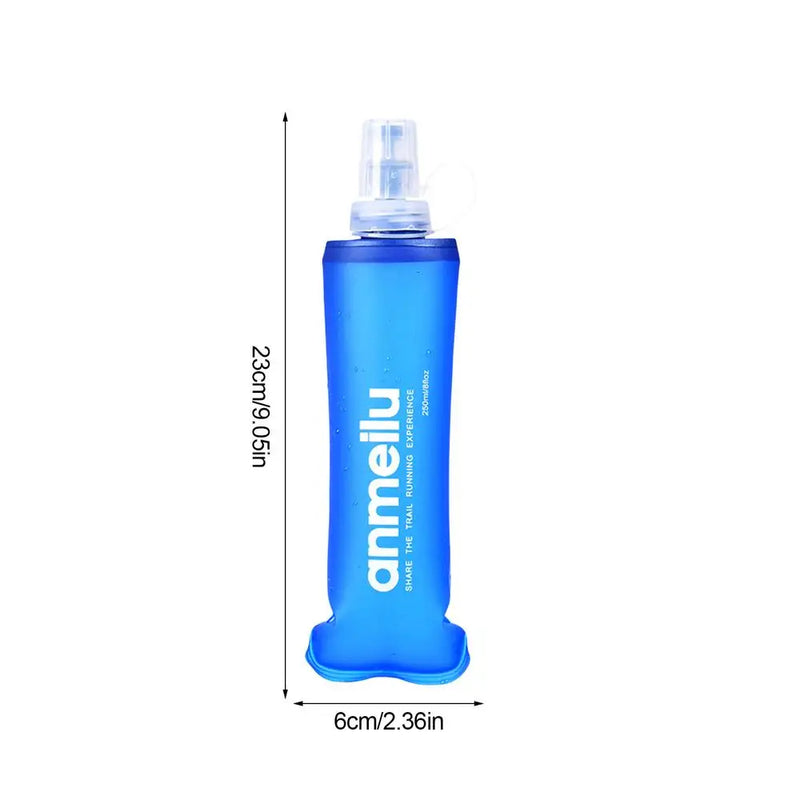 Collapsible Soft Flask | BPA-Free Hydration Bottle for Running, Cycling, Hiking | 250ml & 500ml