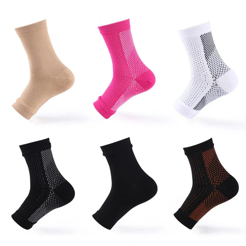 1 Pair Neuropathy Relief Compression Socks for Women and Men - Ankle Brace for Plantar Fasciitis