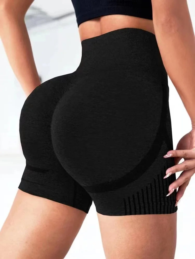 High-Waist Women's Yoga Shorts | Butt-Lifting Fitness Gym Shorts for Yoga, Running, & Workouts