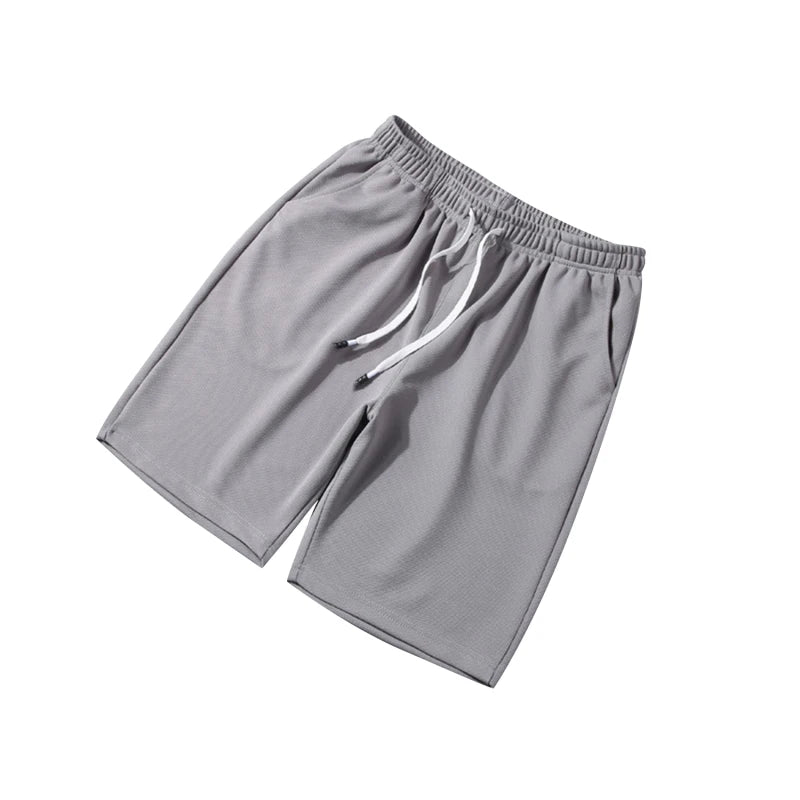 New Summer Men's Mesh Gym Shorts | Loose-Fit Casual Outdoor Fitness Shorts | Solid Colour Sweatpants