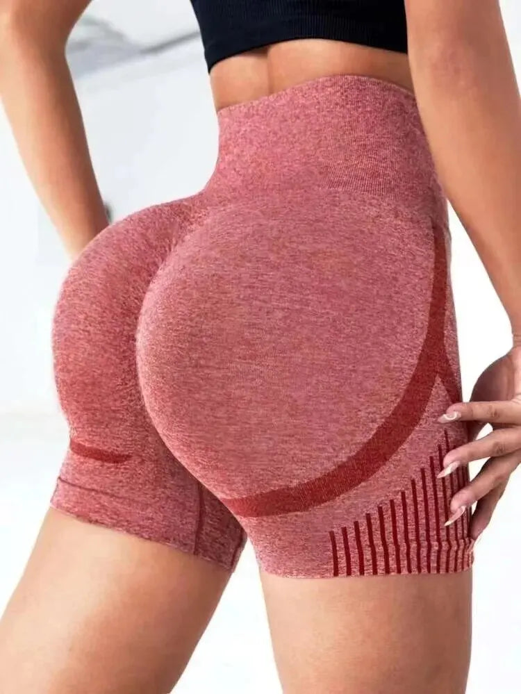 High-Waist Women's Yoga Shorts | Butt-Lifting Fitness Gym Shorts for Yoga, Running, & Workouts