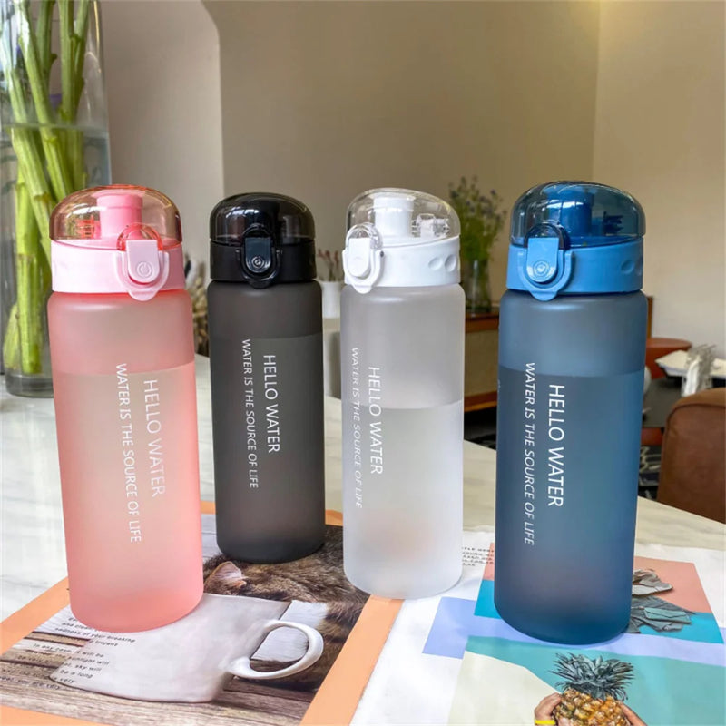 780ML Leak-Proof Water Bottle with Bounce Cover, Strap, Reusable Portable Bottle for Fitness & Gifts