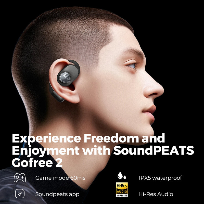 SoundPEATS GoFree2 Open-Ear Headphones – Redefine Your Listening Experience!