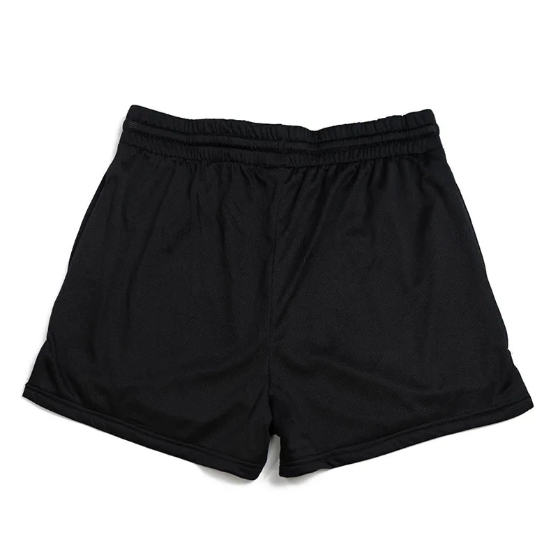 Men’s Summer Sport Shorts | Black Mesh Gym Running Workout Shorts | Quick-Dry Training Pants